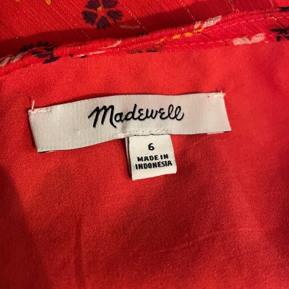 Madewell Tiered-Sleeve Peplum Top size 6 - Picture 6 of 11